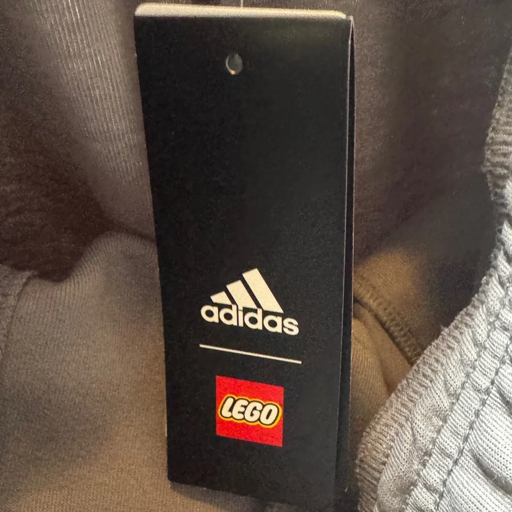 Adidas Lego Girls Multi Sport Sweatpants‎ Mystery Gray Real Magenta Medium NWT